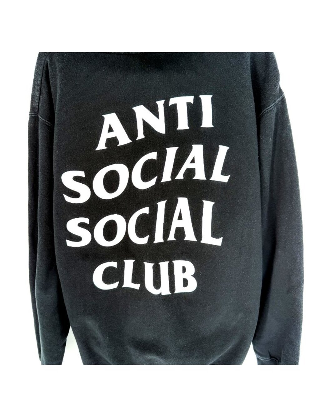 Anti Social Social Club ASSC Weathered Hoodie Black Mens Medium Streetwear